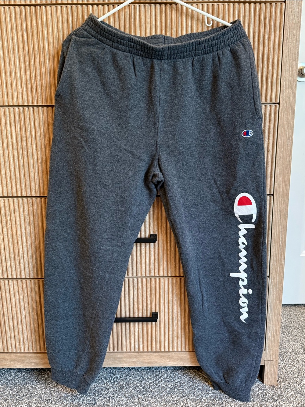 Champion Gray Logo Sweatpants